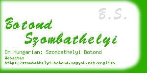 botond szombathelyi business card